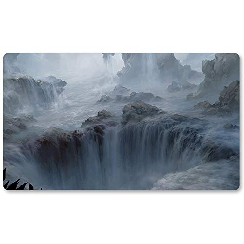 Islan,DE - Brettspiel Magic MTG Spielmatten+Kostenlose wasserdichte Tasche,TCG Card Game Mouse Pad Table Mat Größe 60X35CM, kompatibel mit Digimon MTG TCG CCG RPG von Four leaves