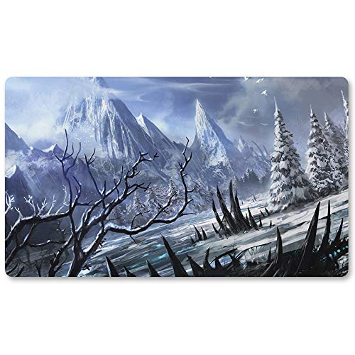 MTG Spielmatten+Kostenlose wasserdichte Tasche,TCG Card Game Table Mat Größe 60X35CM, Mouse Pad kompatibel mit DTCG MTG TCG CCG RPG von Four leaves