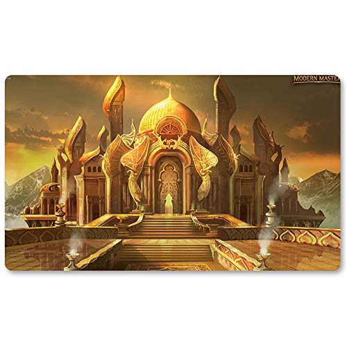 MTG Spielmatten+Kostenlose wasserdichte Tasche,TCG Card Game Table Mat Größe 60X35CM, Mouse Pad kompatibel mit DTCG MTG TCG CCG RPG von Four leaves