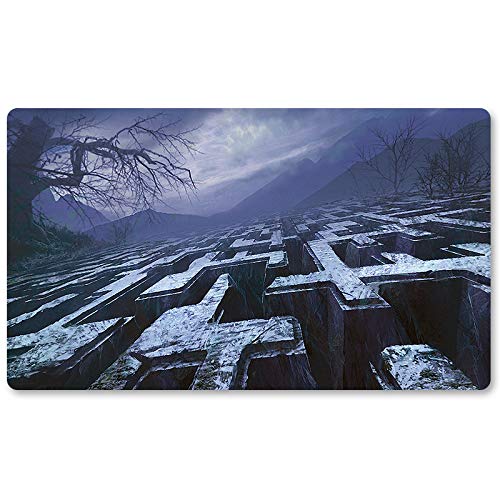 MYSTIFYING MAZ,DE - Board Game Magic MTG +Free Protective Bag MTG SpielmattenTCG Card Game Mouse Pad Table Mat Größe 60X35CM, kompatibel mit Digimon MTG TCG CCG RPG von Four leaves