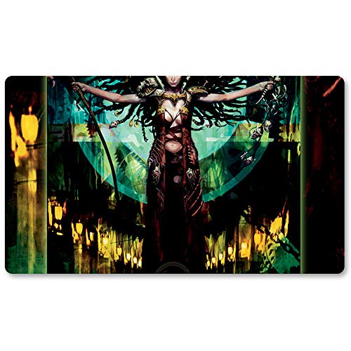 Savra Queen of The Golgar,Board Game Magic MTG +Free Protective Bag MTG SpielmattenTCG Card Game Mouse Pad Table Mat Größe 60X35CM, kompatibel mit Digimon MTG TCG CCG RPG von Four leaves