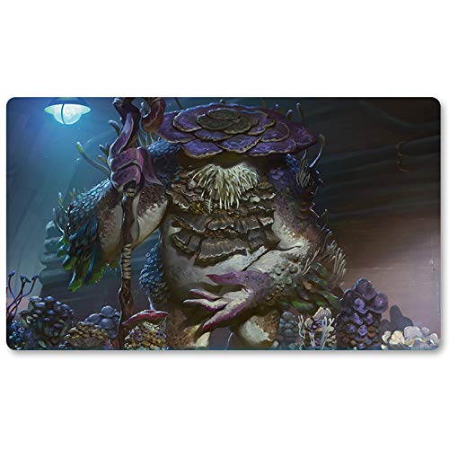 Slimefoot, The Stowaway,DE - Brettspiel MTG Spielmatten+Kostenlose wasserdichte Tasche,TCG Card Game Table Mat Größe 60X35CM, Mouse Pad kompatibel mit Digimon MTG TCG CCG RPG von Four leaves