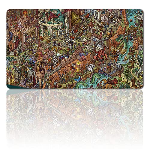 Where's FBLTHP,- Board Game Magic MTG +Free Protective Bag MTG SpielmattenTCG Card Game Mouse Pad Table Mat Größe 60X35CM, Kompatibel Mit Digimon MTG TCG CCG RPG von Four leaves