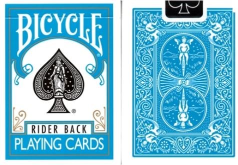 US Playing Card Company - Pokerkarten - Bicycle zurück in Blue Turquoise von Fournier