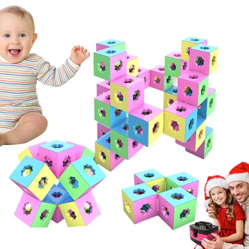 Foway 3D-Bausteine, geometrisches Bauspielzeug | Geometrische Bausteine ​​für Kinder,Mehrzweck-Lernspielzeug, niedliche Bausteine ​​zur Verbesserung der praktischen Fähigkeiten und der Feinmotorik von Foway