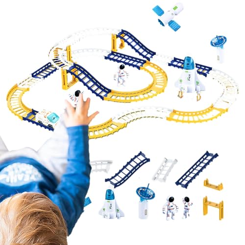 Foway Auto-Track-Spielzeug, Kinder-Auto-Track | Lernspiele Autospielzeug Rennstrecke - Spielzeug für Kleinkinder, Universum-Autobahn, Schienenspielset, Feinmotorikspielzeug, Lernspielzeug für von Foway