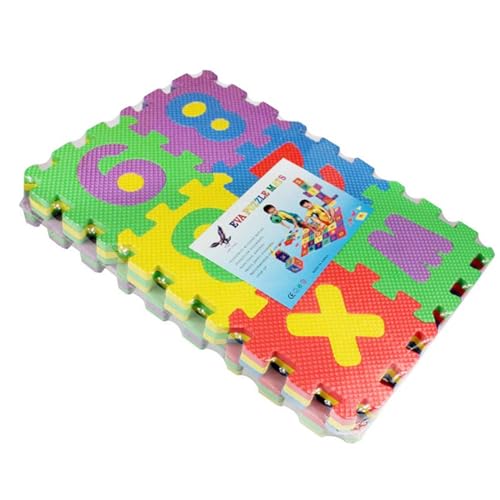 Foway Babyspielmatte, weiche Kinderspielmatte mit Alphabet und Zahlen, Dickes Eva-Bodenpuzzle mit rutschfestem und wasserdichtem, lustigem ineinandergreifendem Puzzle für Babys (1-3up) von Foway