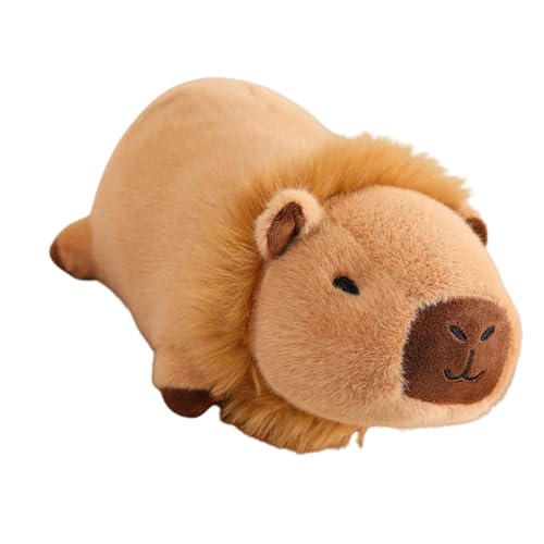 Foway Capybara-Plüschtier, Gefülltes Capybara - 10-Zoll-ultraweiches Capybara-Plüschtier | Kawaii-Wurfkissen-Stoffpuppen, realistische Tier-Plüsch-Wohndekoration für gemütliches Kuscheln und von Foway