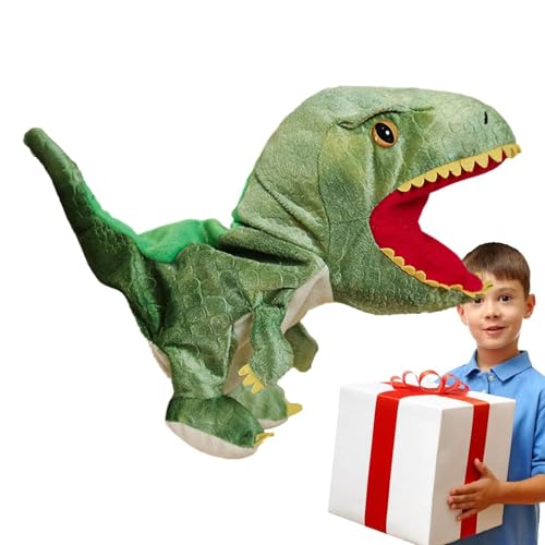 Foway Dinosaurier-Fingerpuppen,Plüsch-Dinosaurier-Puppe | Tierhandpuppen | Neuartige Dinosaurier-Handpuppen, weiche Dinosaurier-Spielzeuge, realistische von Foway