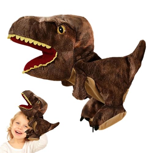 Foway Dinosaurier-Handpuppen für Kinder,Dinosaurier-Fingerpuppen | Tierhandpuppen - Neuartige Dinosaurier-Handpuppen, weiche Dinosaurier-Spielzeuge, realistische von Foway