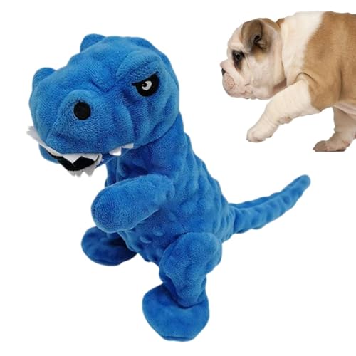 Foway Dinosaurier Hund Quietschendes Spielzeug - Interaktives Plüsch-Dinosaurier-Hundekauspielzeug,Squeaker Chew Training Puppy Supplies, langlebiges Grunzen-Dinosaurier-Hundespielzeug, das für von Foway