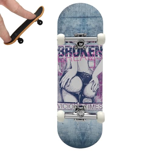 Foway Finger-Skateboard, Fingerspielzeug für Fingerspitzenbewegung, Finger Scooter, Fingerboard Skateboard Interaktives Fingerspielzeug für Skateboarder Erstellen Sie einen Skateboard-Park von Foway