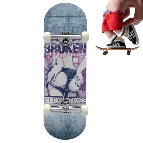 Foway Fingerbretter für Kinder | Realistische lustige Muster-Finger-Spielzeug-Skateboards,Finger Scooter, Fingerboard Skateboard Interaktives Fingerspielzeug für Skateboarder Erstellen Sie einen von Foway