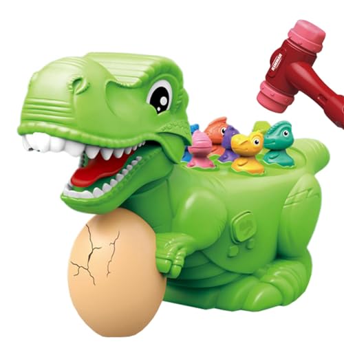 Foway Hämmerspiel für Kinder, Hämmerspielzeug für Kinder | Dinosaurier-Hämmerspiel mit Ton und Licht | Feinmotorikspielzeug mit kleinem Dinosaurier für frühes Lernen und unterhaltsame Aktivitäten von Foway