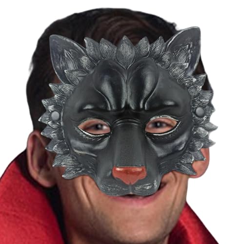 Foway Halloween-Kopfbedeckung mit Löwengesicht, Löwen-Kopfbedeckungsmaske,Cosplay Kopfbedeckung Löwe Maske | Party-Gesichtsmaske, Halloween-Kopfbedeckung, PU-Kopfbedeckung, Foto-Requisiten, von Foway