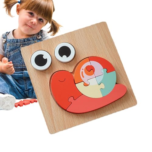 Foway -Holzpuzzles, Kleinkindpuzzles im Alter von 1–3 Jahren | 3D-Puzzles aus Holz für Kinder,-Spielzeug für Mädchen und im Alter von 1 bis 3 Jahren, Puzzle-Lernen, pädagogische Weihnachts- und von Foway