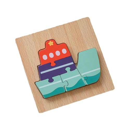 Foway -Holzpuzzles, Kleinkindpuzzles im Alter von 1–3 Jahren - Tierische 3D-Puzzles,-Spielzeug für 1- bis 3-Jährige, Lernpuzzles für die Feinmotorik von Kindern von Foway