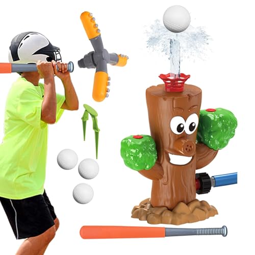 Foway Hubschrauber-Sprühspielzeug mit Baseball-Spielset, Wassersprinkler-Baseballspielzeug - Lustiges schlagfestes Sprinklerspielzeug - Wasserspielzeug mit verstellbarem Auslaufschutzspray für von Foway