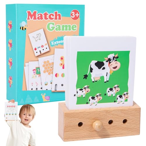 Foway Karteikarten, Lernspielzeug für Kleinkinder, Vorschul-Früherziehungskarten, Lernkarten für Kleinkinder im Vorschulalter, Spielzeug, Flash Cards Sight Animal Wortspiele für Kinder, Kinder, von Foway