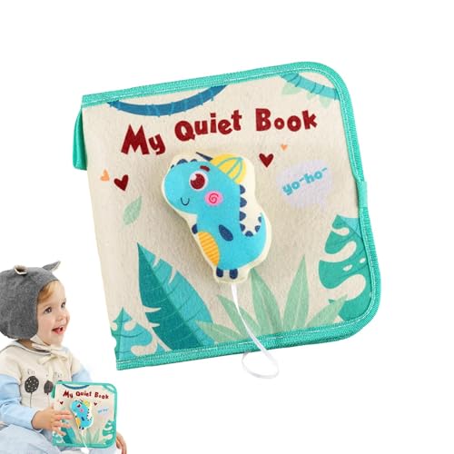 Foway Knisterbücher für Babys, Knisterbücher für Babys | Weiches Babybuch mit Glöckchen. Babybücher aus Stoff - Beißspielzeug, sensorische Babybücher für Mädchen und im Alter von 0 bis 3 Jahren, von Foway