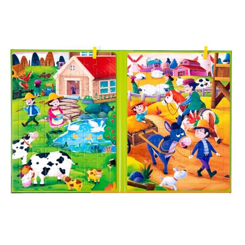 Foway Magnetisches Puzzle, Magnetisches Puzzle für Kinder | Reise-Aktivitätsspielzeug - Puzzles, Reiseaktivitätsspielzeug, Puzzlespiele, Lernmagnetpuzzle, lustiges kreatives Lernspielzeug für den von Foway