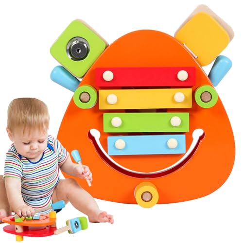 Foway Musikinstrumente-Spielzeug für Kleinkinder,Instrumentenspielzeug für Kinder - Lernspielzeug Musikalische Vorschul-Schlaginstrumente,Sensorisches Instrumenten-Set, multifunktionales Lernspielzeug von Foway