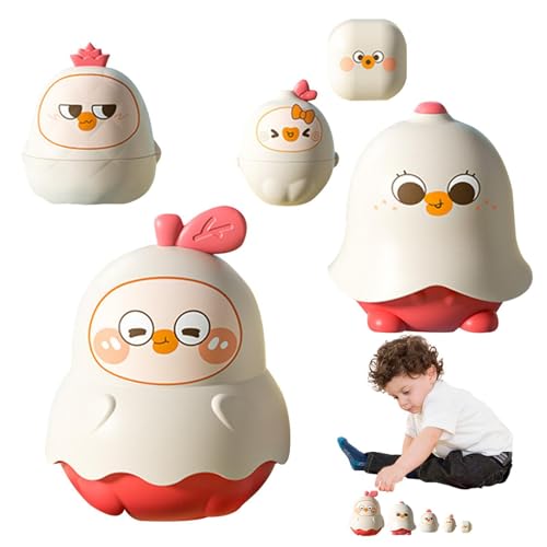 Foway Nistpuppen - 5 Stück Nistpuppen Russische Kleinkindpuppen - Kinder-Nistpuppen, die Geduld fördern, sicher zu Spielen, Geburtstagsgeschenk für und Mädchen mit hohlem Design von Foway