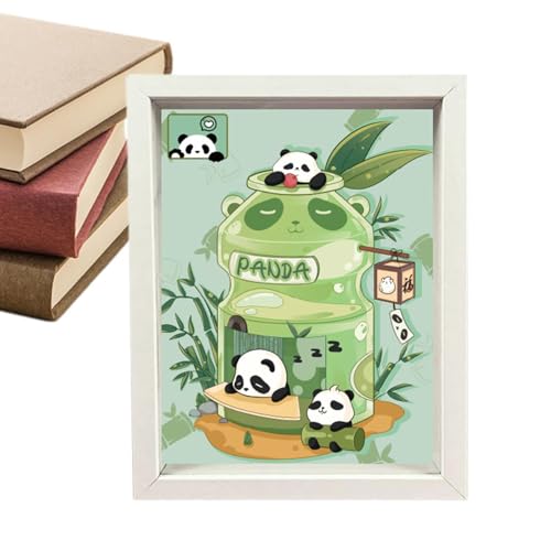 Foway Panda-Puzzle für Kinder,Panda-Puzzles,Kleinkind-Lernpuzzlespiele für Kinder | Kleine Bilderrahmen-Dekoration, Kinder-Panda-Puzzle, pädagogische Lern-Puzzles von Foway