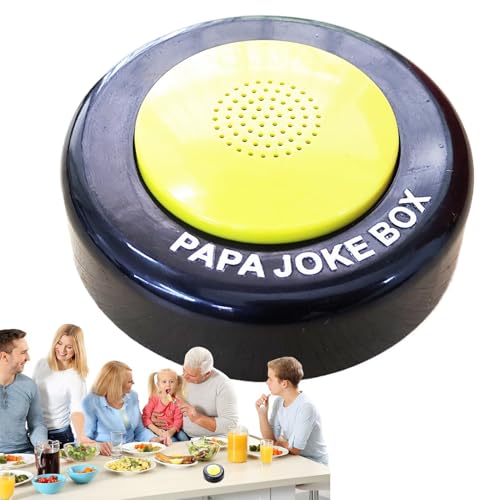 Foway Papa-Witz-Button,Papa-Witz-Button | Papa-Witz-Generator- Papa-Witz-Talking-,Urkomische sprechende Soundbox zum Stressabbau mit 50 urkomischen Papa-Witzen zum von Foway