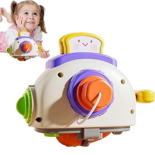 Foway Play Kitchen Toaster,Kinder Play Toaster | Lustige Kinder Spielen Toaster | Kinder-Toaster-Spielzeug, frühes Lernspielzeug für Zuhause, Kindergarten, Kindergarten, Vorschule von Foway