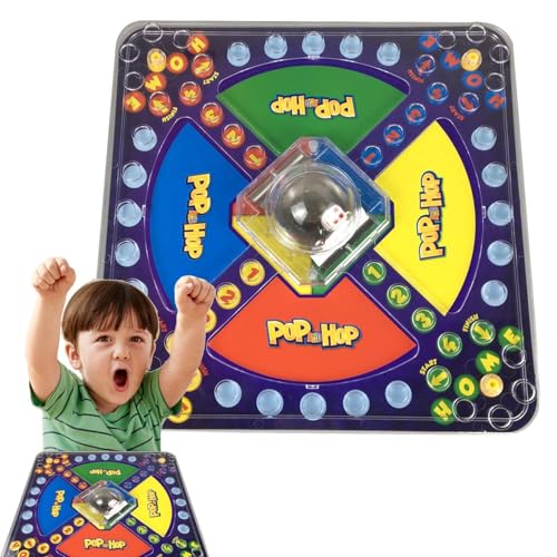 Foway Problem-Brettspiel - Trouble-Brettspiel enthält Bonus-Power-Würfel und -Schild | Trouble Game verstärkt den Spaß mit einem Zahlenwürfel und einem Symbolwürfel im Pop-o-Matic-Würfelroller von Foway