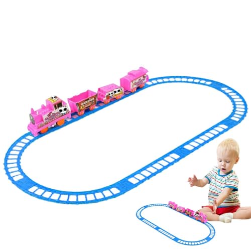 Foway Rennstrecke,Autos Spielzeug Kleinkind Auto Track Engineering Geschenke | Flexible Schienen für Kleinkinderautos, Autogleis für Kinder als Kindergeschenke von Foway