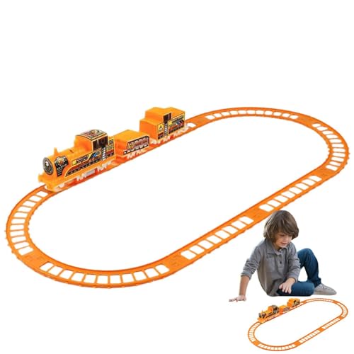 Foway Rennstrecke für | Spielzeug für Kleinkindautos mit Schienenfahrzeugen | Flexible Schienen für Kleinkinderautos, Autogleis für Kinder als Kindergeschenke von Foway