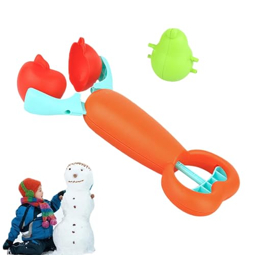 Foway Schneeball-Maker, Schneeball-Clip,Lustiger interaktiver Schneeballformer - Familienspiele, Strandzubehör, Schneekampfspiel, Winterspielzeug für Familientreffen von Foway