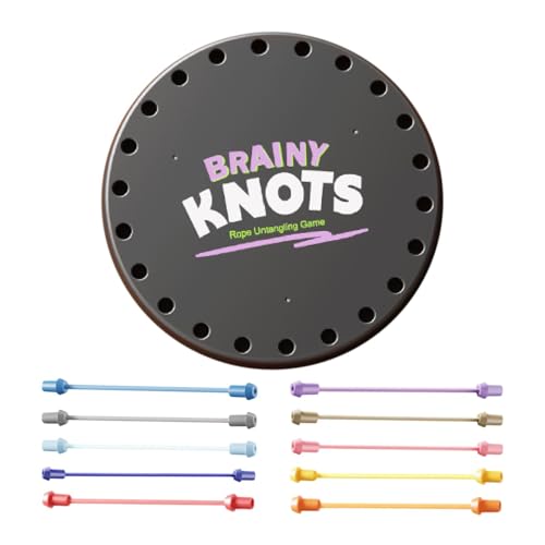 Foway Seillösespiel, Brainy Knots-Spiel,Anspruchsvolles Denkstrategie-Brettspiel - Home Rope Puzzle Eltern-Kind-Spielzeug für Kindergarten, Kindertagesstätte, Kindergarten von Foway