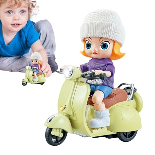 Foway Spielzeugmotorrad für Kinder, ferngesteuertes Motorrad,Cartoon-Schaf-Elektro-Stunt-Motorrad, treibendes Motorrad | Stabiles elektrisches Motorrad-Spielzeug-Drift-Stunt-Motorrad für Kinder von Foway