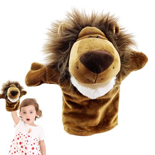 Foway Tierhandpuppen,Handpuppen für Kinder - Tiere Lernpuppe | Waschbare, lustige, entzückende, kreative Stofftierpuppen mit funktionierendem Mund für Theater-Motto-Show-Geburtstagsgeschenke von Foway