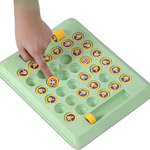 Foway Tischschachspiel, Schachfamilienspiel - Klassisches Schachspiel, passendes Brettspiel mit Tiermustern,Familienspiel-Spielzeug-Desktop-Brettspiel für Kindergarten-Vorschultreffen von Foway