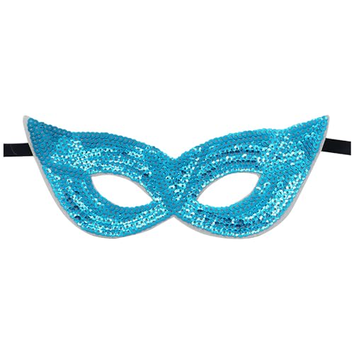 Foweknow Masken Karnevals Pailletten Halbgesichtsmaske Glitzer Maskerade Maske Venezianischen Masquerade Maske Halloween Karneval Party Kostüm Zubehör Mottoparty Disco Outfit Accessoires von Foweknow