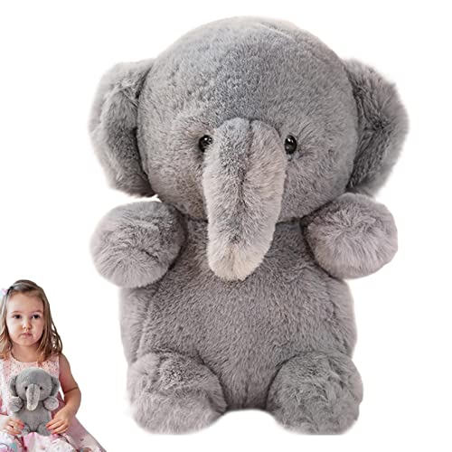 Fowybe Elefant Plüschtier | Elefantenspielzeug für Babys | Elefant Stofftier, Kleinkind schlafen Plüschtiere, Stoffelefant Plüschtier Geschenke für Mädchen Jungen grau von Fowybe