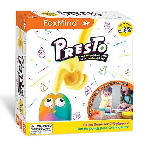 Foxmind Go Pop Presto Fidget Popping Spiel für 2-4 Spieler von Foxmind