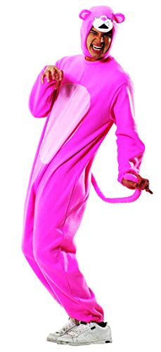 Foxxeo Panther Kostüm Overall Pink Größe XXXXL von Foxxeo