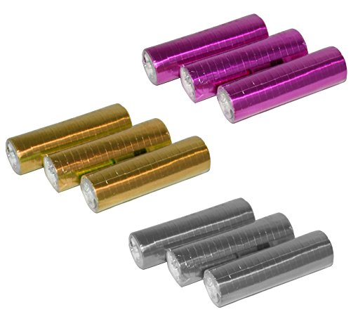 Foxxeo Pinke Metallic Luftschlangen im 100er Sparpack, Menge:30 Foxxeo Pinke Metallic Luftschlangen im 100er Sparpack, Menge:30 von Foxxeo