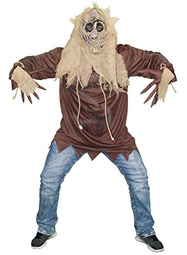 Foxxeo Scarecrow Kostüm für Erwachsene - Herren-Größe M-XXL Vogelscheuchen Halloween Verkleidung Größe L von Foxxeo