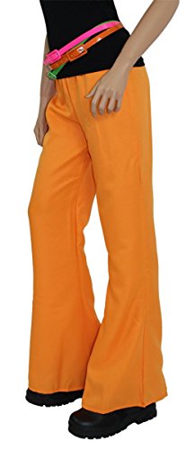 Foxxeo orange 70er 80er Jahre Disco Party Schlaghose für Damen Schlager Star Größe XL Foxxeo orange 70er 80er Jahre Disco Party Schlaghose für Damen Schlager Star Größe XL von Foxxeo