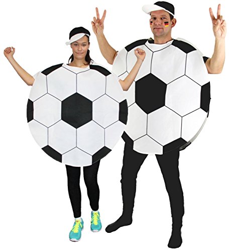 Fußball Kostüm für Damen und Herren für Vereine Fasching Karneval und Junggesellenabschied Größe L Fußball Kostüm für Damen und Herren für Vereine Fasching Karneval und Junggesellenabschied Größe L von Foxxeo
