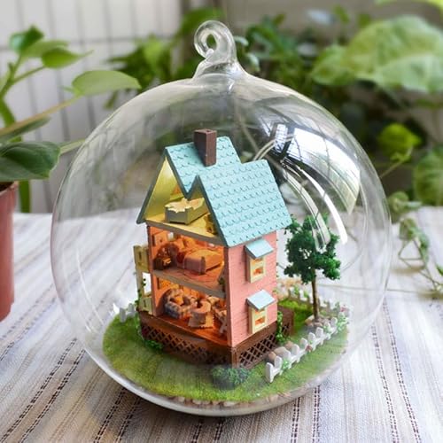 Foyucool DIY Miniatur Haus Kit, Puppenhaus Kit mit Möbeln, Mini Haus Making Kit für Erwachsene zum Bauen, Halloween/Weihnachtsdekorationen/Geschenke, 2003 von Foyucool