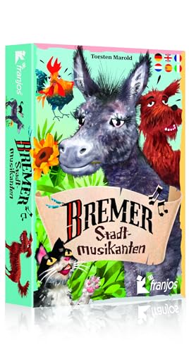 Franjos - Kartenspiel - Bremer STADTMUSIKANTEN, für 2-6 Sp. ab ca. 7 Jahren, einfache Spielregeln von Franjos