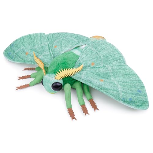 Frankiezhou Home Simulation Smaragd Moth Plüschtier, 9 Zoll Realistische Smaragd Motte Stofftier Kinderspielzeug von Frankiezhou Home