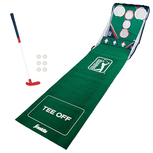 Franklin Sports PGA Whirlball Putting Green Golf Game - Golf Putter Game Set with Whirlball Target + Putting Matt - Adjustable Putter & 6 Foam Balls - Fun Indoor Game for Adults + Kids von Franklin Sports